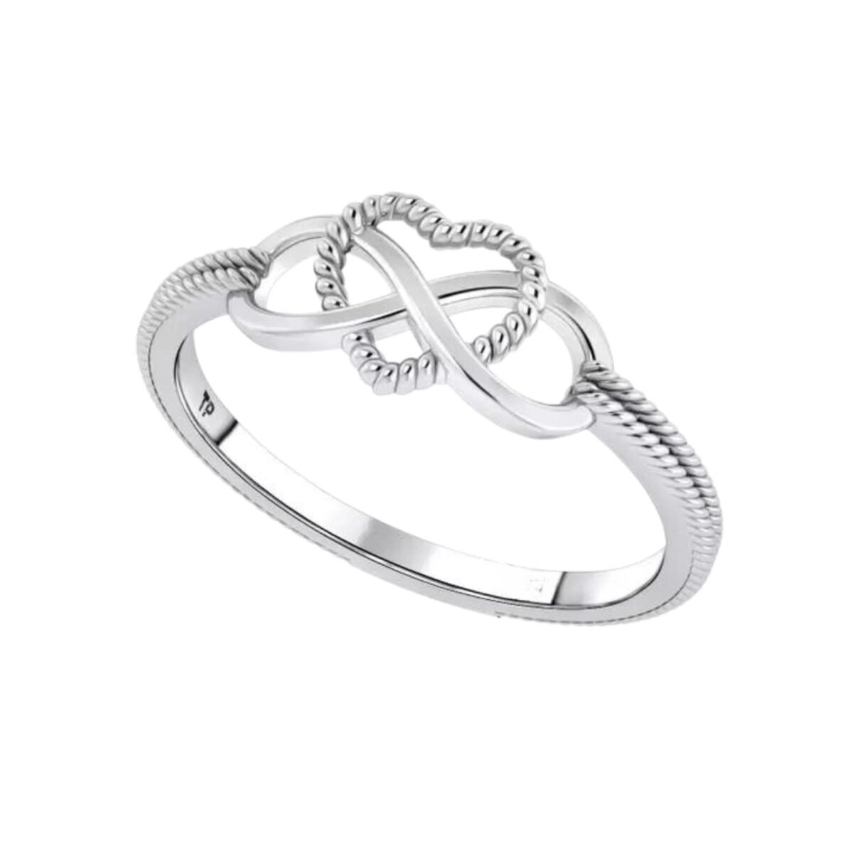 Anel Feminino de Prata 925 - Modelo Infinito Amor - Cd.2950